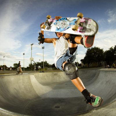 Edouard Damestoy skateaboard skatepark parc park bowl de saint medard en jalles photo fisheye flash