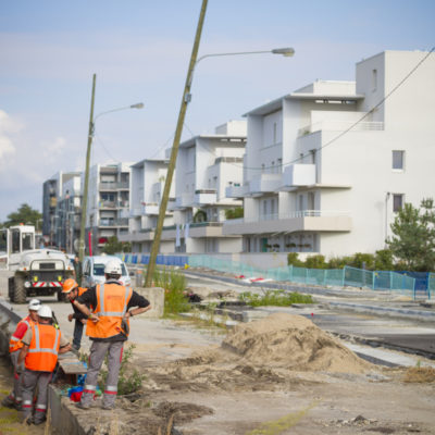 merignac, tramway, travaux, ligne, chantier, mérignac, gironde, tram