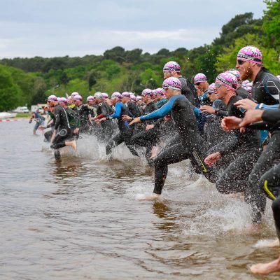 Départ natation sur la plage du Moutchic pour le Scott Half Triathlon - Lacanau Tri Events 2016 | Sébastien Huruguen www.huruguen.fr