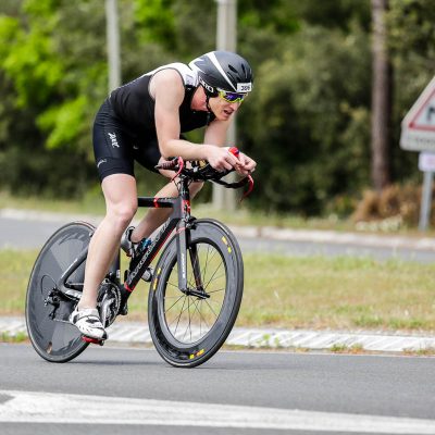 Jean Patrick Tisseau sur la partie vélo du Scott Half Triathlon - Lacanau Tri Events 2016 | Sébastien Huruguen www.huruguen.fr