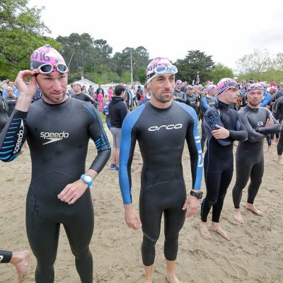 Les concurrents au départ du Scott Half Triathlon - Lacanau Tri Events 2016 | Sébastien Huruguen www.huruguen.fr