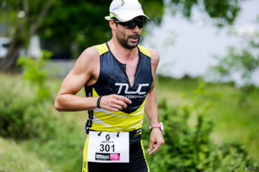 Sebastien Fraysse sur le semi marathon du Scott Half Triathlon - Lacanau Tri Events 2016 | Sébastien Huruguen www.huruguen.fr