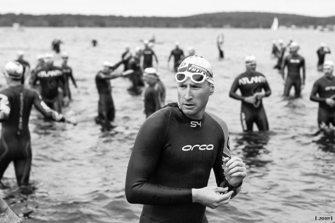 Portrait d'un triathlète au départ du Scott Half Triathlon - Lacanau Tri Events 2016 | Sébastien Huruguen www.huruguen.fr