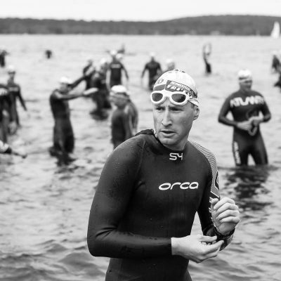 Portrait d'un triathlète au départ du Scott Half Triathlon - Lacanau Tri Events 2016 | Sébastien Huruguen www.huruguen.fr