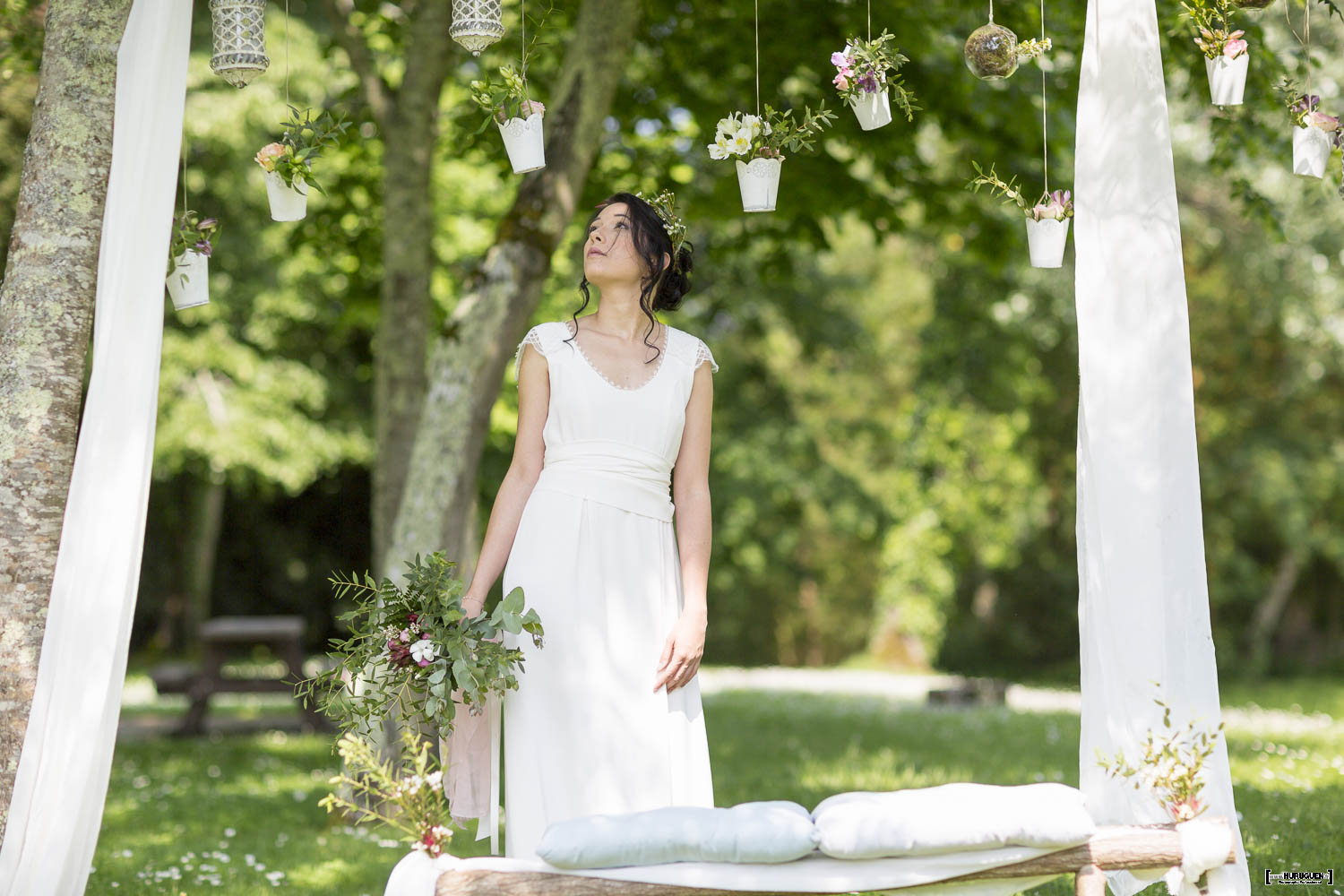 mariage, bordeaux, aquitaine, gironde, sebastien huruguen, photographe mariage, photographe mariage bordeaux, decoration, exterieure, jardin, elisabeth delsol, les mariages de mademoiselle L, Louisia, nena balbina, robe de mariée, mariage