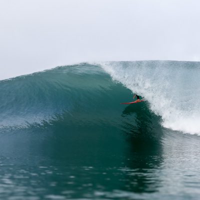 Arnaud Darrigade surfing inside the Hossegor tube - Quik Pro France 2016 | Sebastien Huruguen www.huruguen.fr