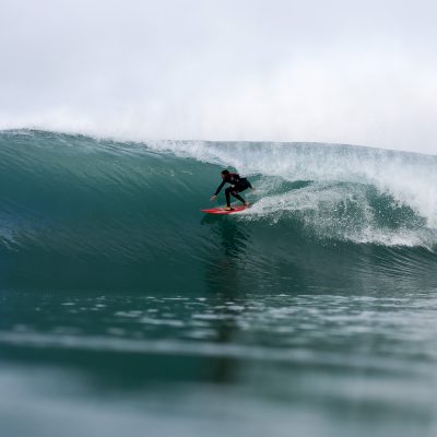 Arnaud Darrigade barrel surf step off in Hossegor - Quik Pro France 2016 | Sebastien Huruguen www.huruguen.fr