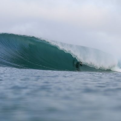 Nicolas Brieda deep in a tube at Hossegor - Quik Pro France 2016 | Sebastien Huruguen www.huruguen.fr