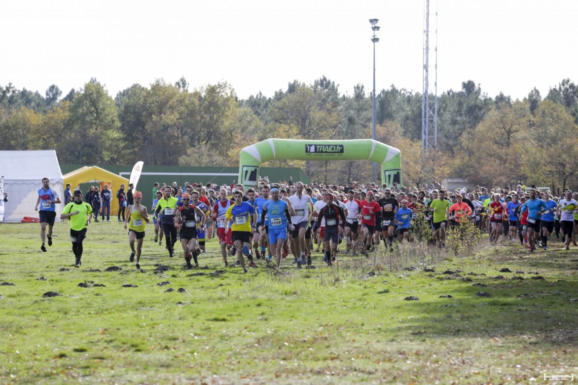 départ du 7km et 15km trail en Jalle 2015