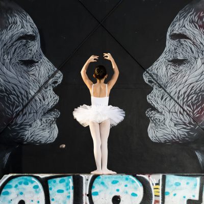 Danseuse classique ballerine ballerina Sebastien Huruguen street dance Bordeaux Darwin tag graff graffiti art